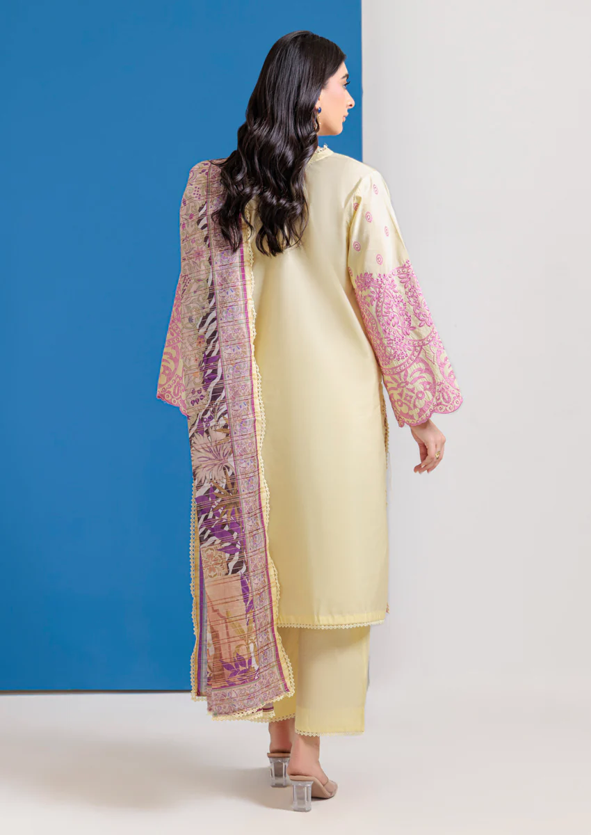 P-Yellow-Cotton Silk-3 Piece (WPS25SE3020) - Image 2