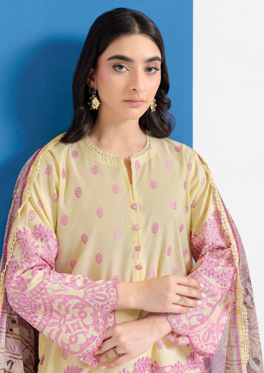 P-Yellow-Cotton Silk-3 Piece (WPS25SE3020) - Image 5