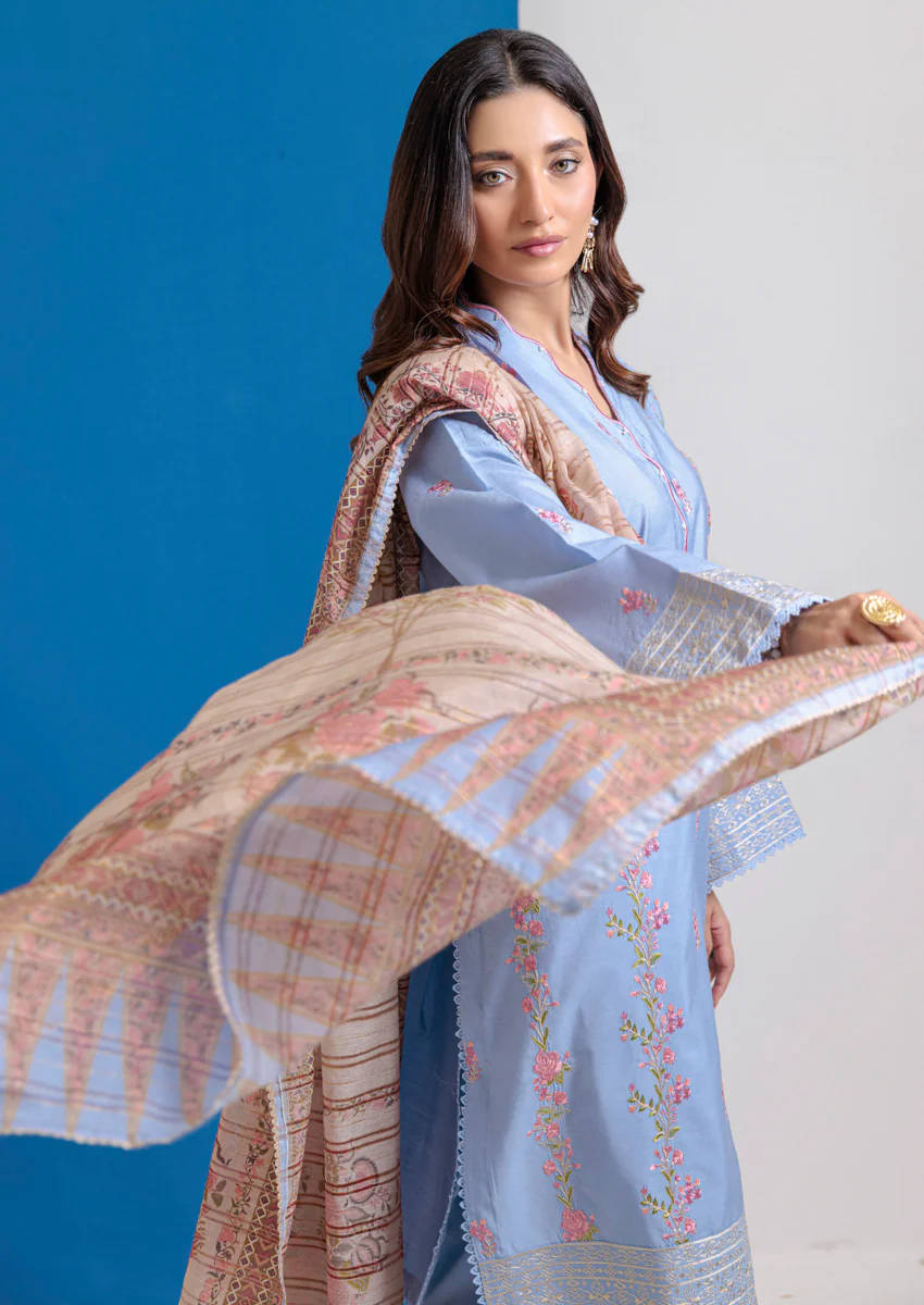 Lavender-Cotton Silk-3 Piece (WPS25SE3021) - Image 4