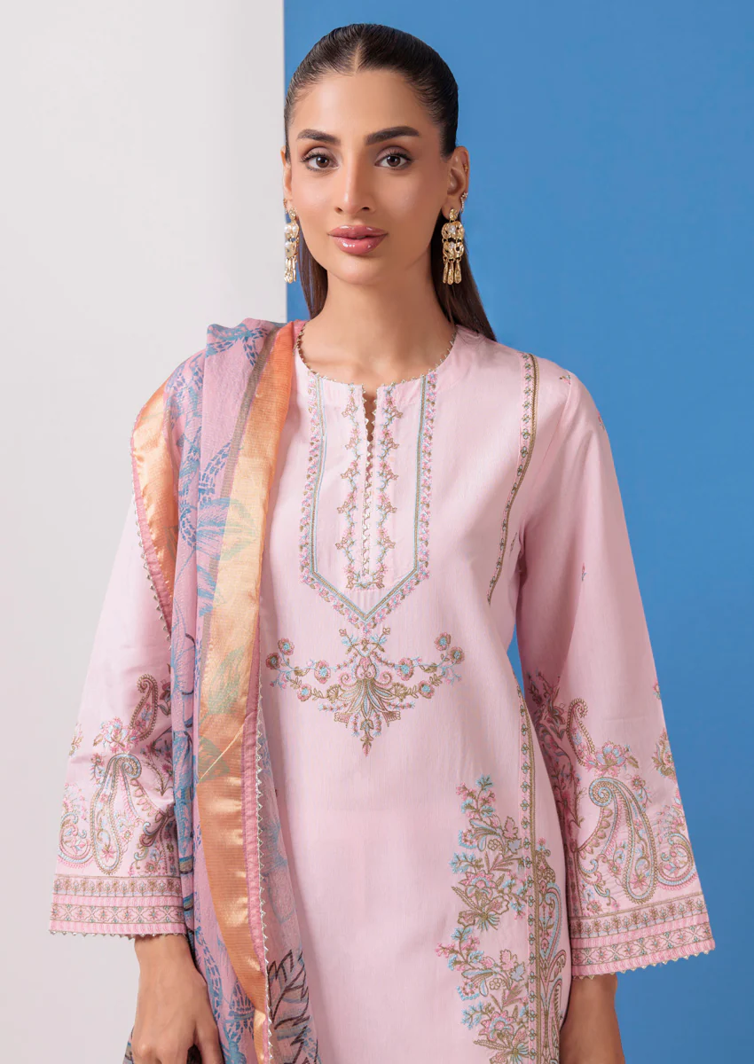 L-Pink-Cotton Silk-3 Piece (WPS25SE3024) - Image 3