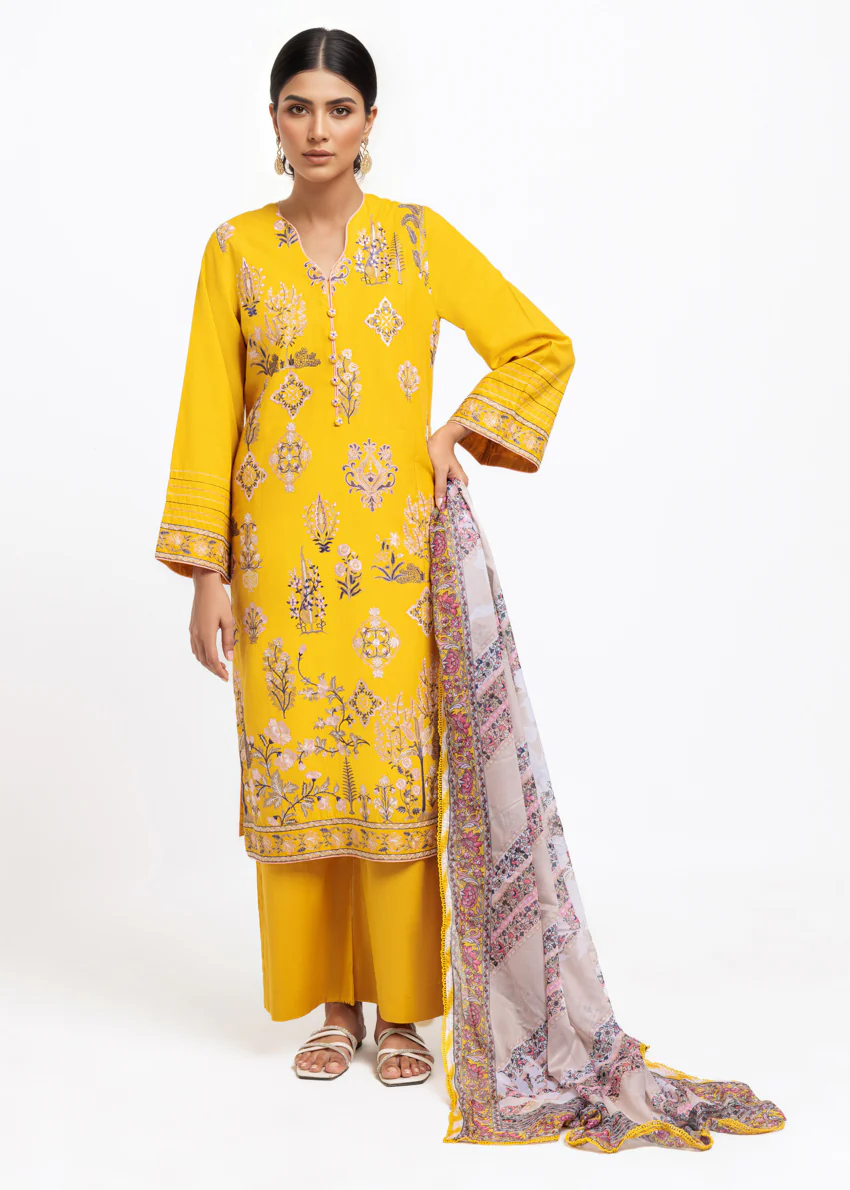 Mustard-Cambric-3 Piece (WPS25SE3110) - Image 3