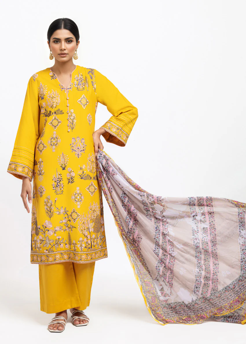 Mustard-Cambric-3 Piece (WPS25SE3110) - Image 4