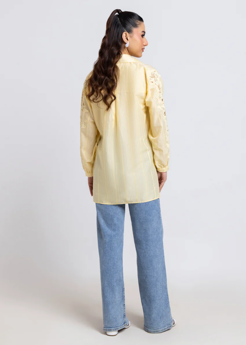 P-Yellow-Jacquard-1 Piece (WPS25SL1004) - Image 4