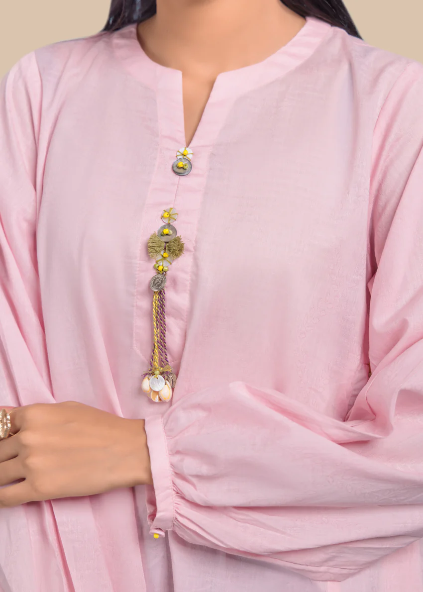 B-Pink-Jacquard-1 Piece (WPS25SL1030) - Image 3