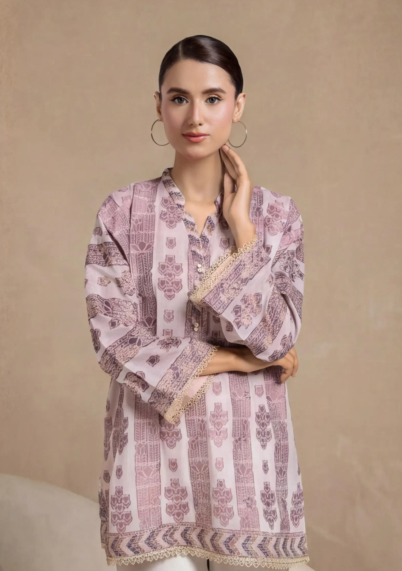 L-Peach-Jacquard-1 Piece (WPS25SL1045) - Image 2