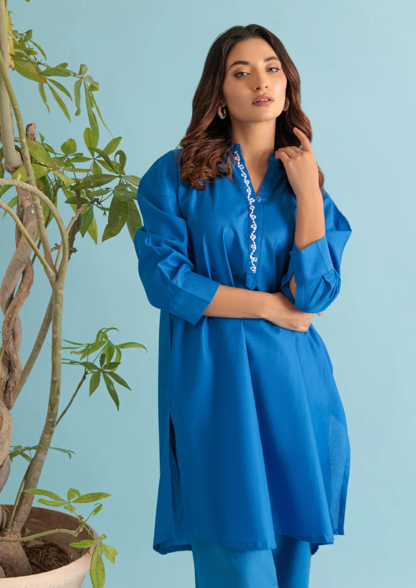 Blue-Jacquard-2 Piece (WPS25SL2004) - Image 3