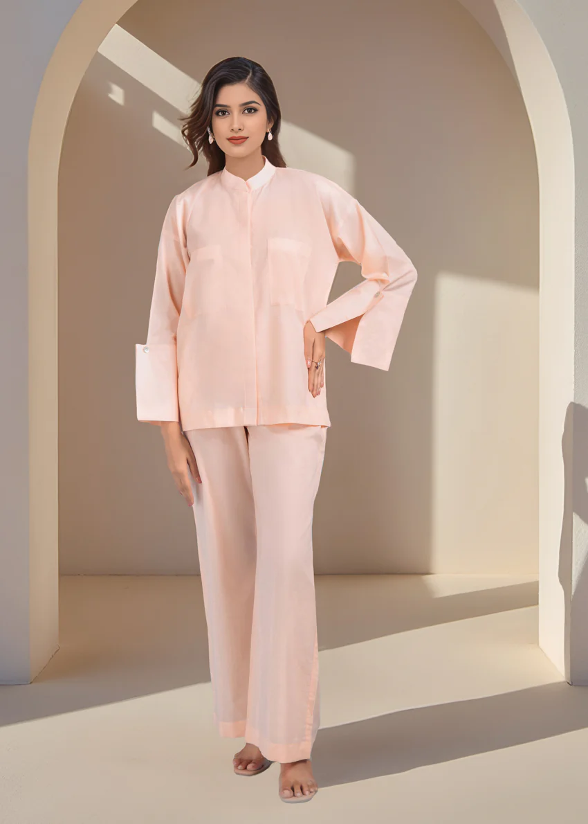 Peach-Cambric-2 Piece (WPS25Sl2019) - Image 3