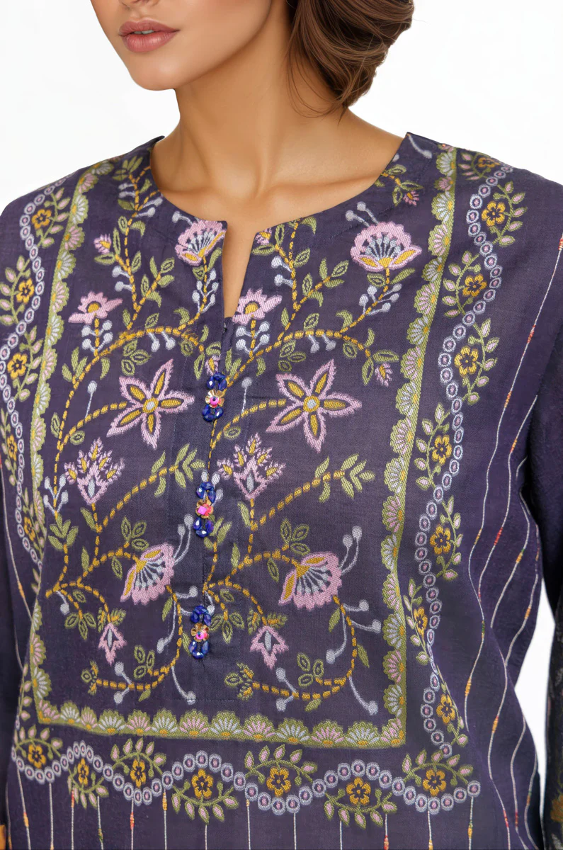Indigo-Jacquard-2 Piece (WPS25SL2061) - Image 3
