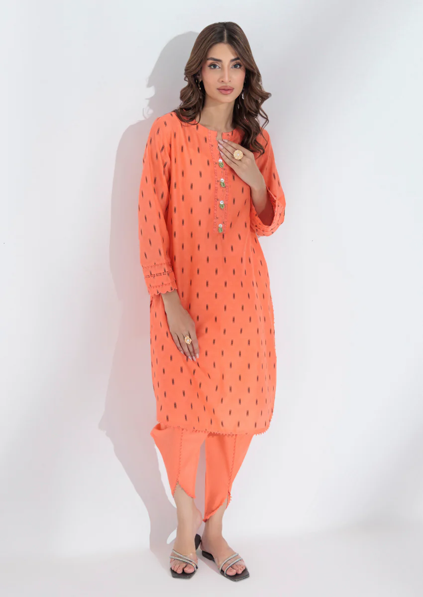 Salmon-Jacquard-2 Piece (WPS25SL2P023) - Image 5