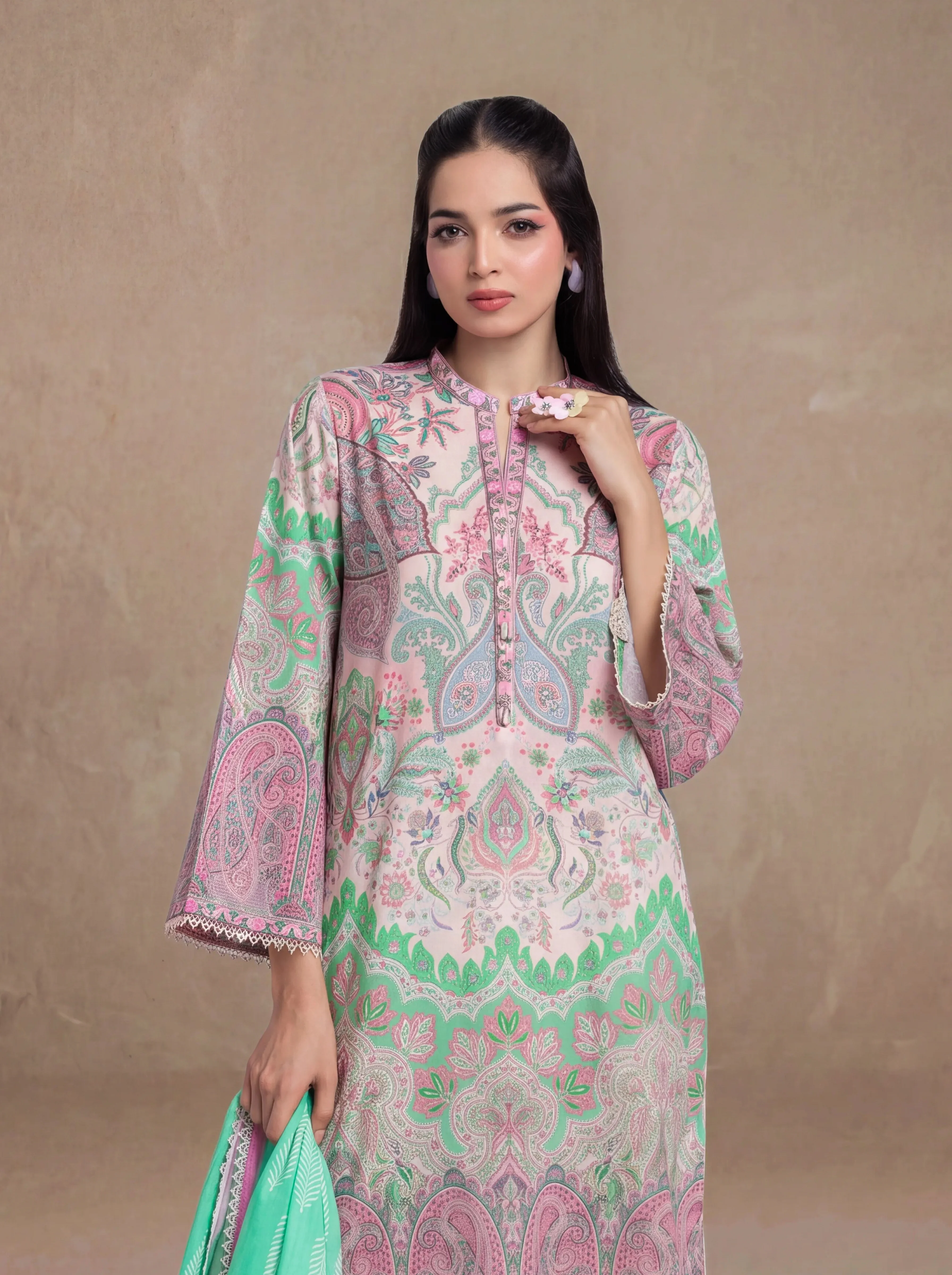 L-Pink-Cambric-2 Piece (WPSDPBS25B8S6) - Image 2