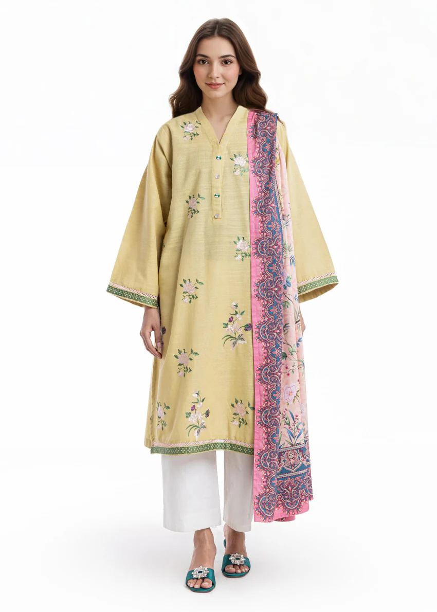 Green-Khaddar-2 Piece (WPSDSBW25B10N44) - Image 5