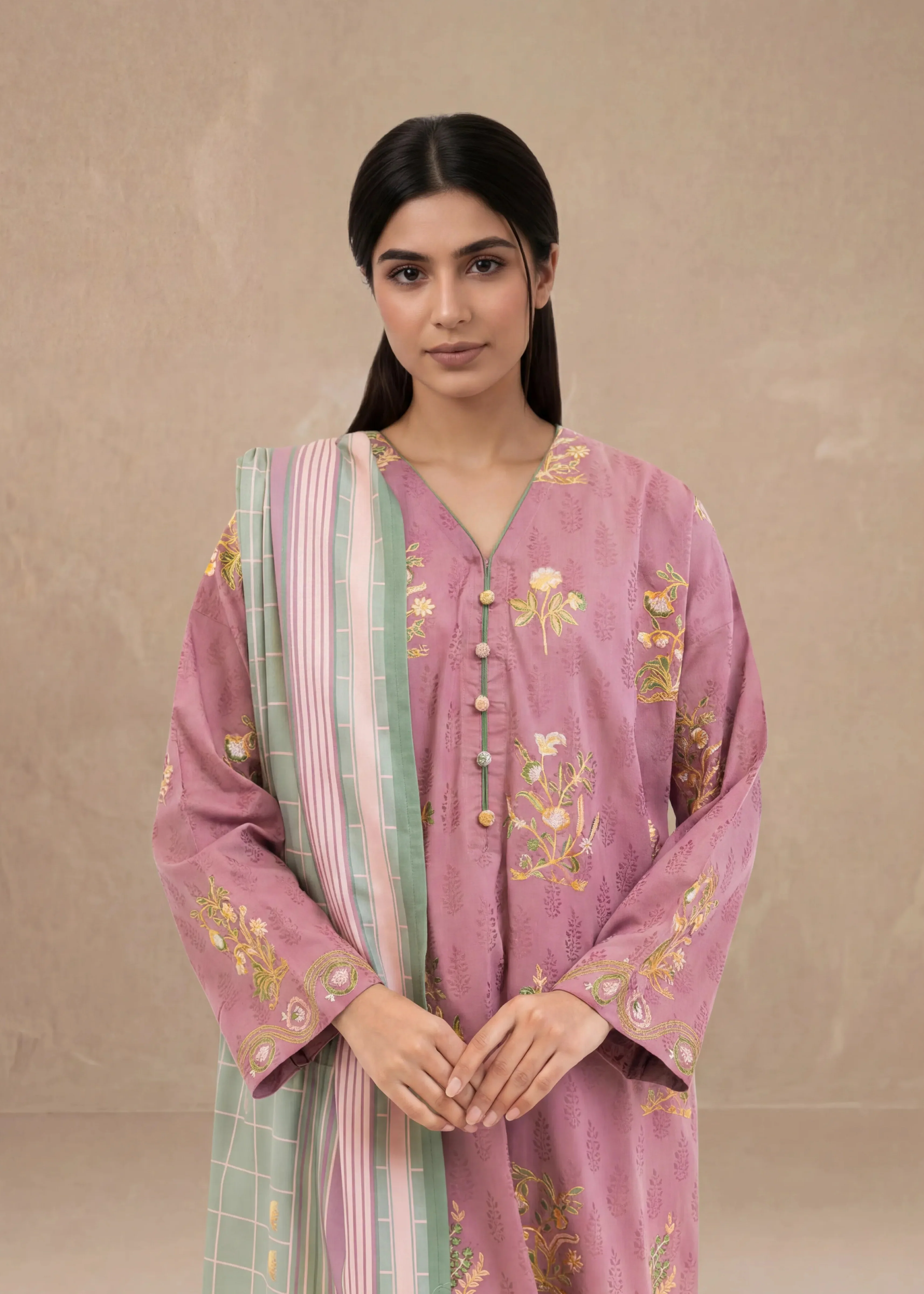 Mauve-Jacquard-2 Piece (WPSDSSW25S10N8) - Image 2