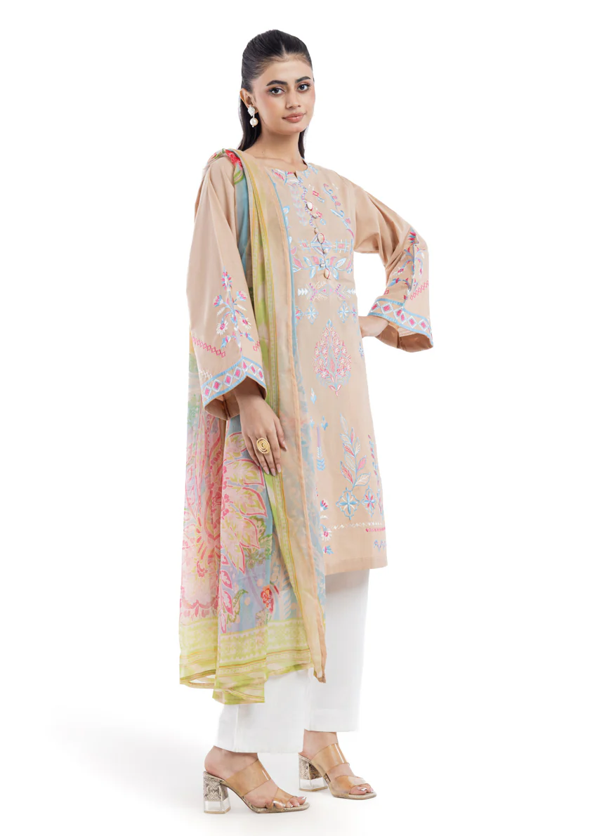 Beige-Dyed Slub-2 Piece (WPSDSSW25S1J3) - Image 5