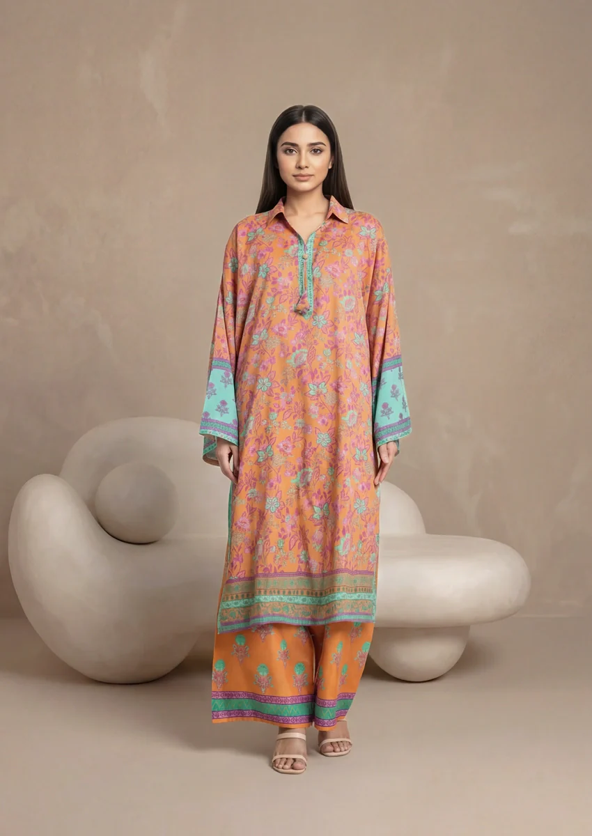 Brown-Viscose-2 Piece (WPSTPBW25B11D12)