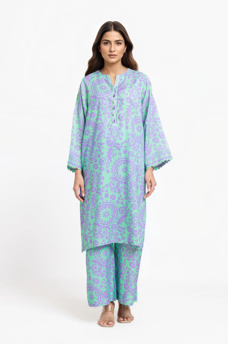 M-Green-Viscose-2 Piece (WPSTPBW25B9O10) - Image 3