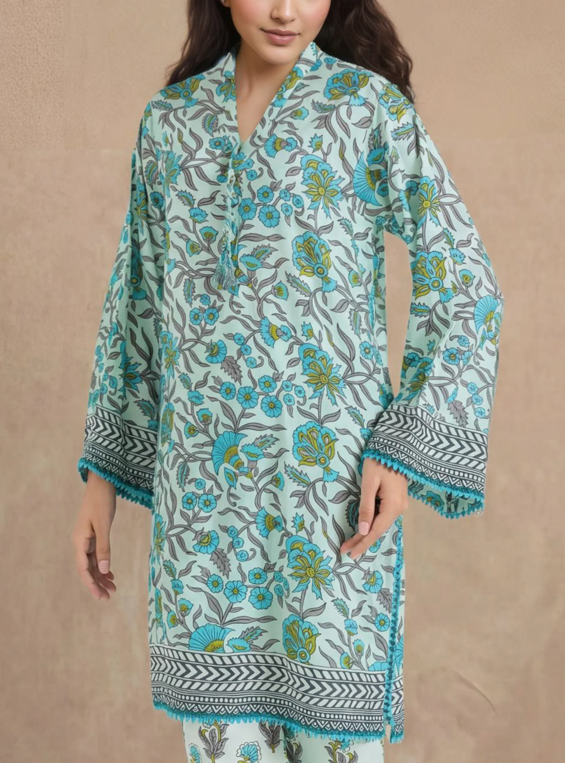 Gr-Green-Viscose-2 Piece (WPSTPBW25B9O15) - Image 4