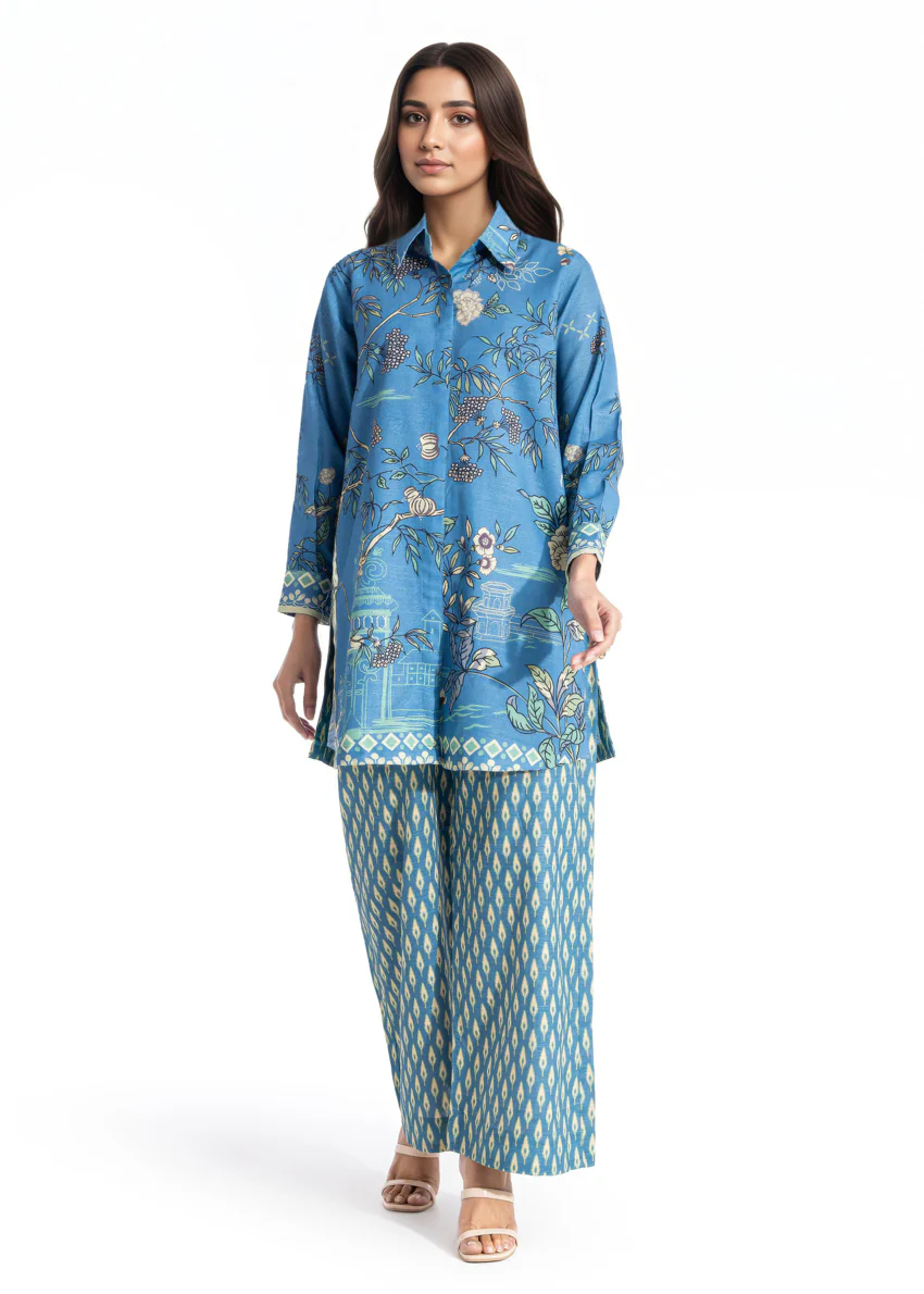 C-Blue-Khaddar-2 Piece-(WPSTPBW25HR10N4) - Image 4