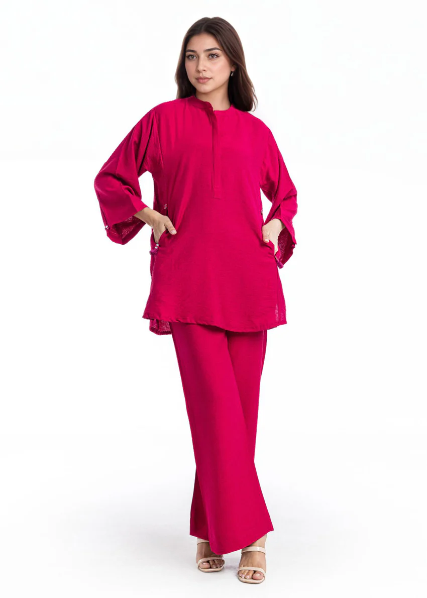 Deep-Red-Flannel-2 Piece (WPSTSBW25HR9O9) - Image 3