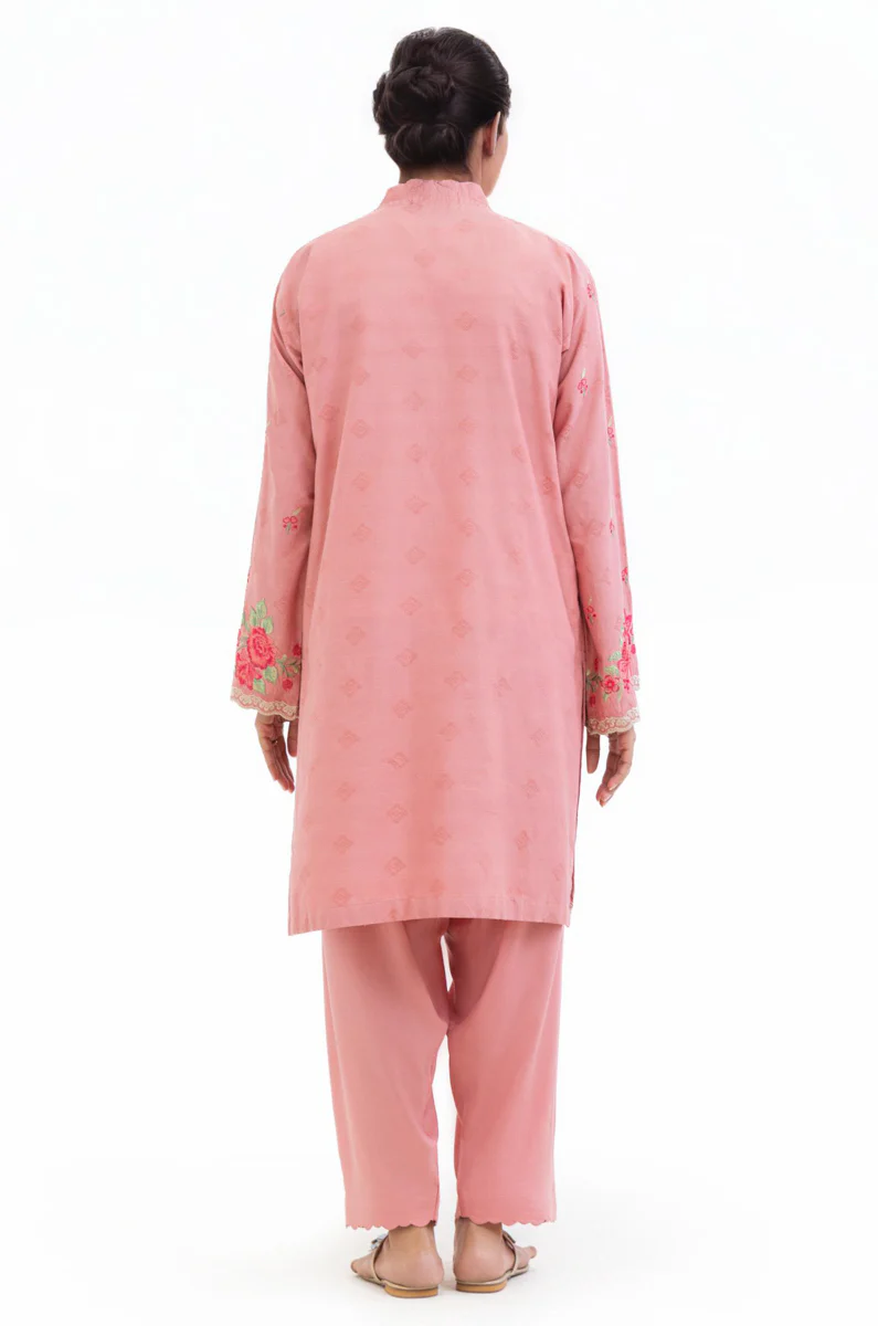 Peach-Jacquard-2 Piece (WPSTSSW25S9O15) - Image 3