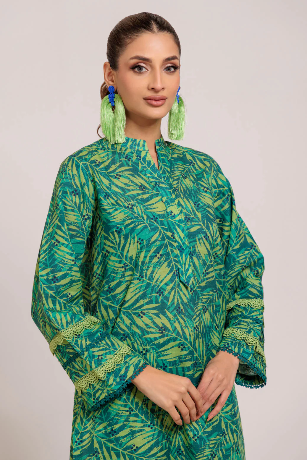 GREEN-KHADDAR-2 PIECE (WS1242P07) - Image 2