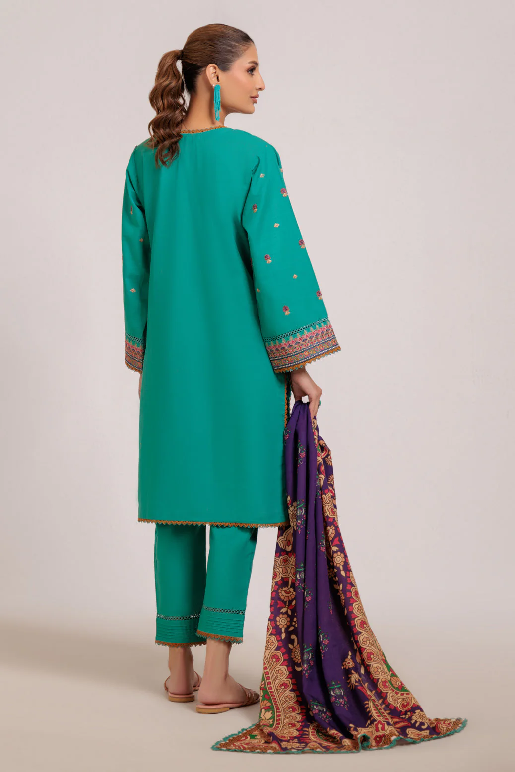 GREEN-KHADDAR-3 PIECE (WS2243P18) - Image 4
