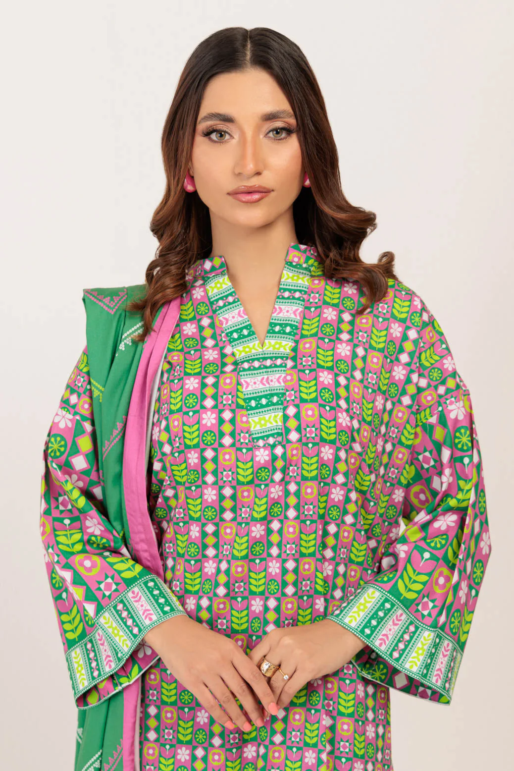 GREEN-VISCOSE-3 PIECE (WS2243P34) - Image 2