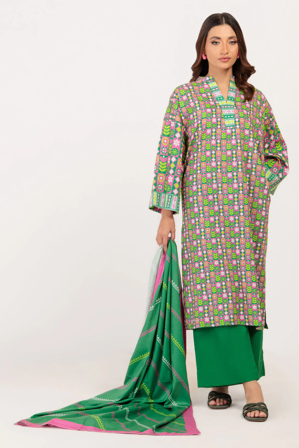 GREEN-VISCOSE-3 PIECE (WS2243P34) - Image 3