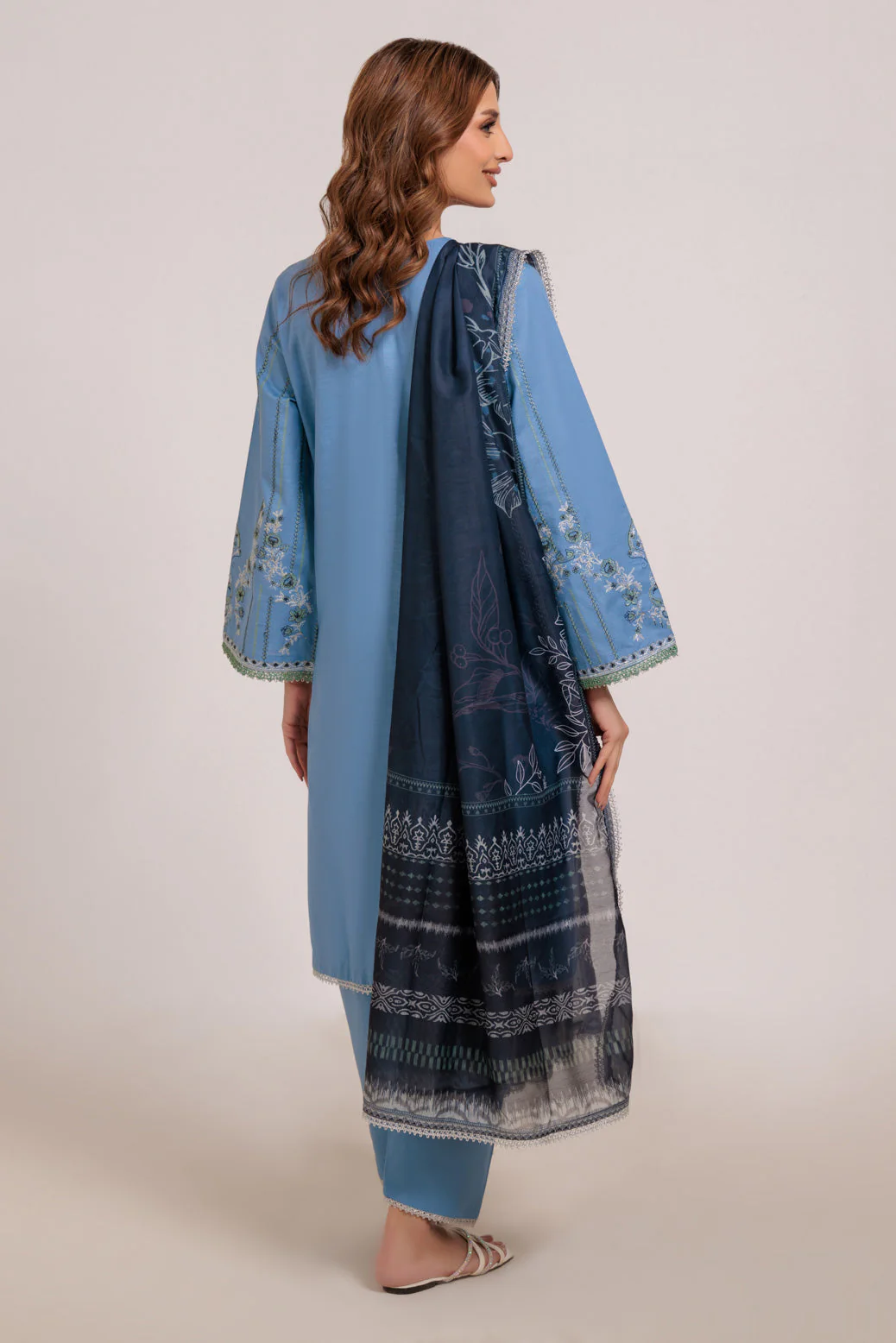 BLUE-KHADDAR-3 PIECE (WS2243P39) - Image 5