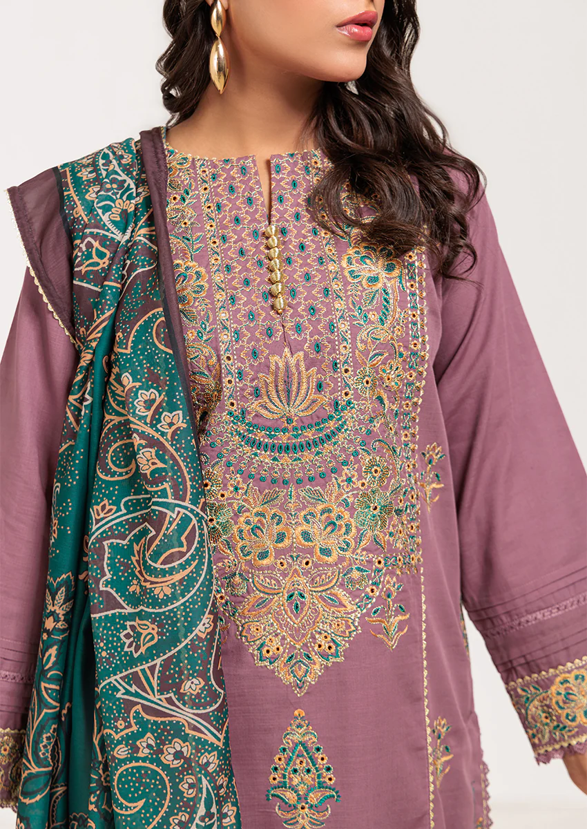 TEA-PINK-KHADDAR-3 PIECE (WS2243P46) - Image 5