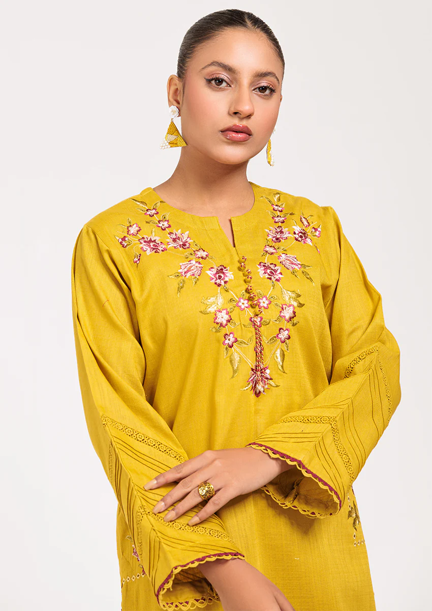 MUSTARD-CROSS HATCH-2 PIECE (WS6242P10) - Image 3