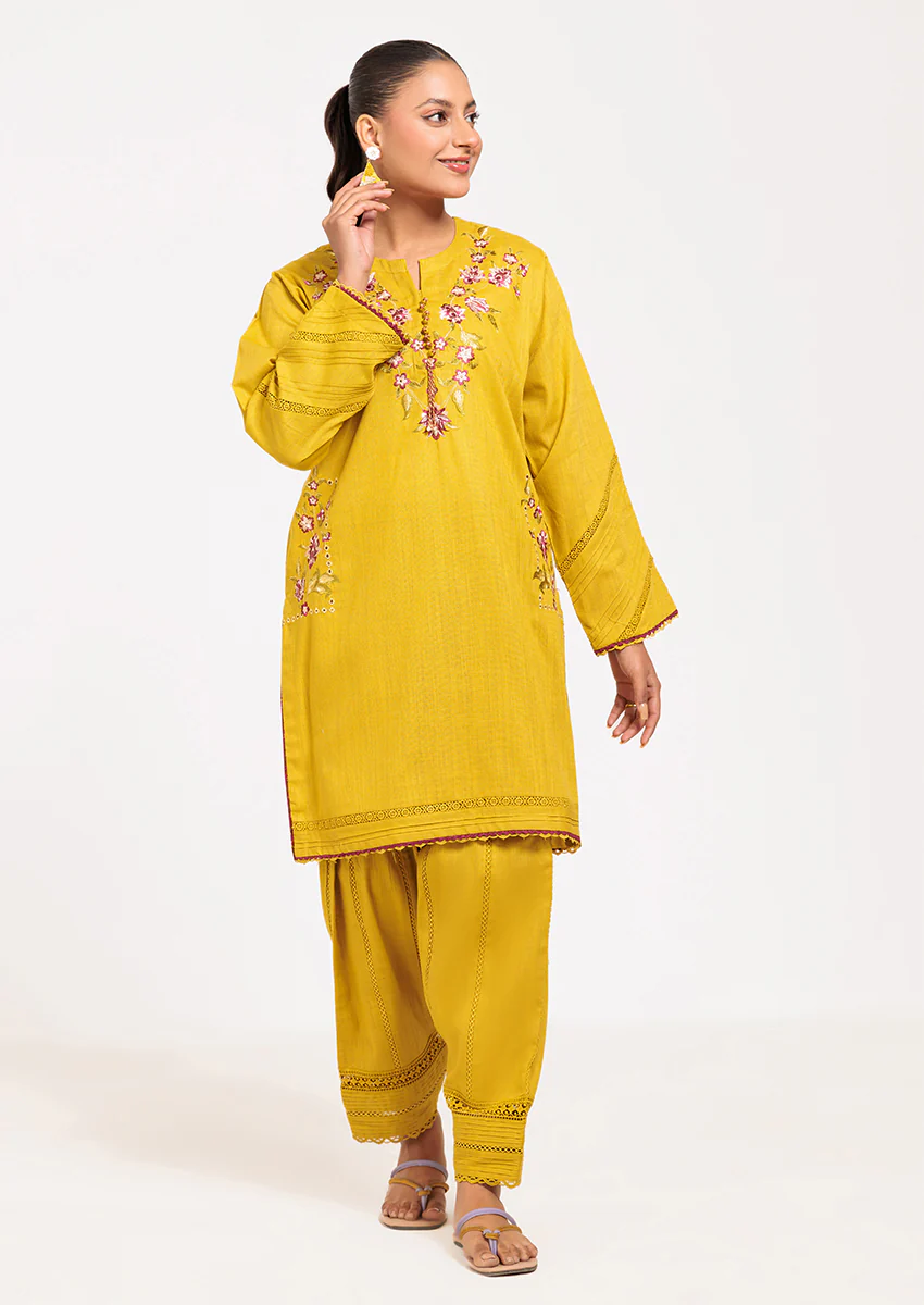 MUSTARD-CROSS HATCH-2 PIECE (WS6242P10) - Image 4