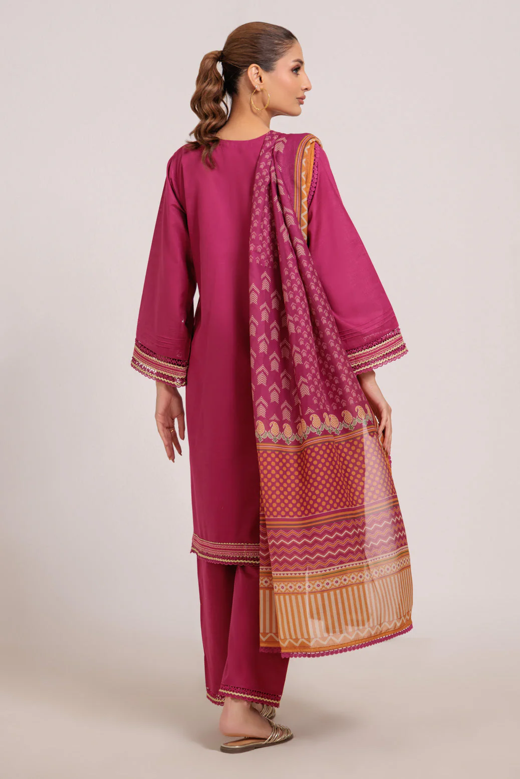 HOT-PINK-KHADDAR-3 PIECE (WS6243P103) - Image 5