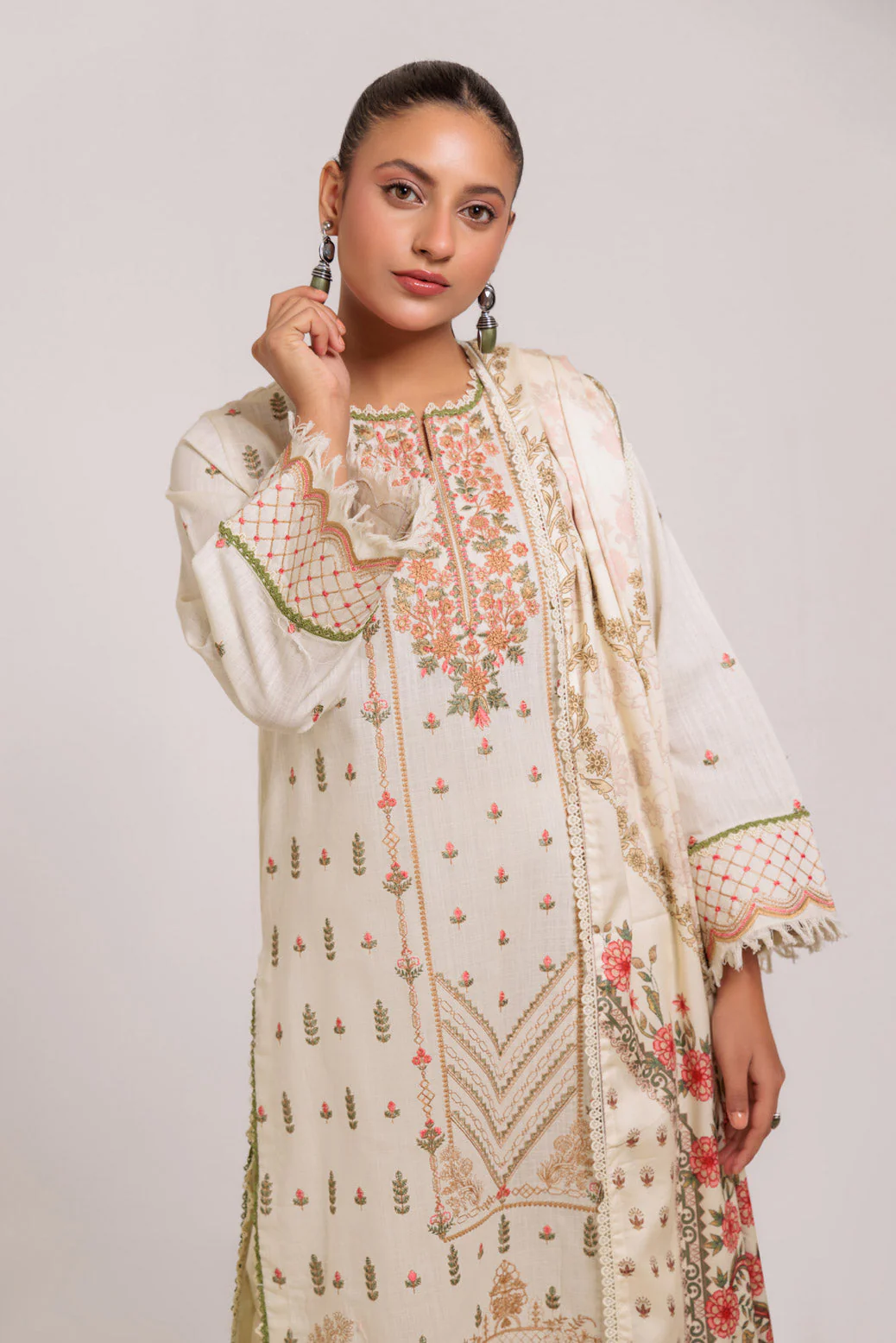 CREAM-CROSS HATCH-3 PIECE (WS6243P106) - Image 2