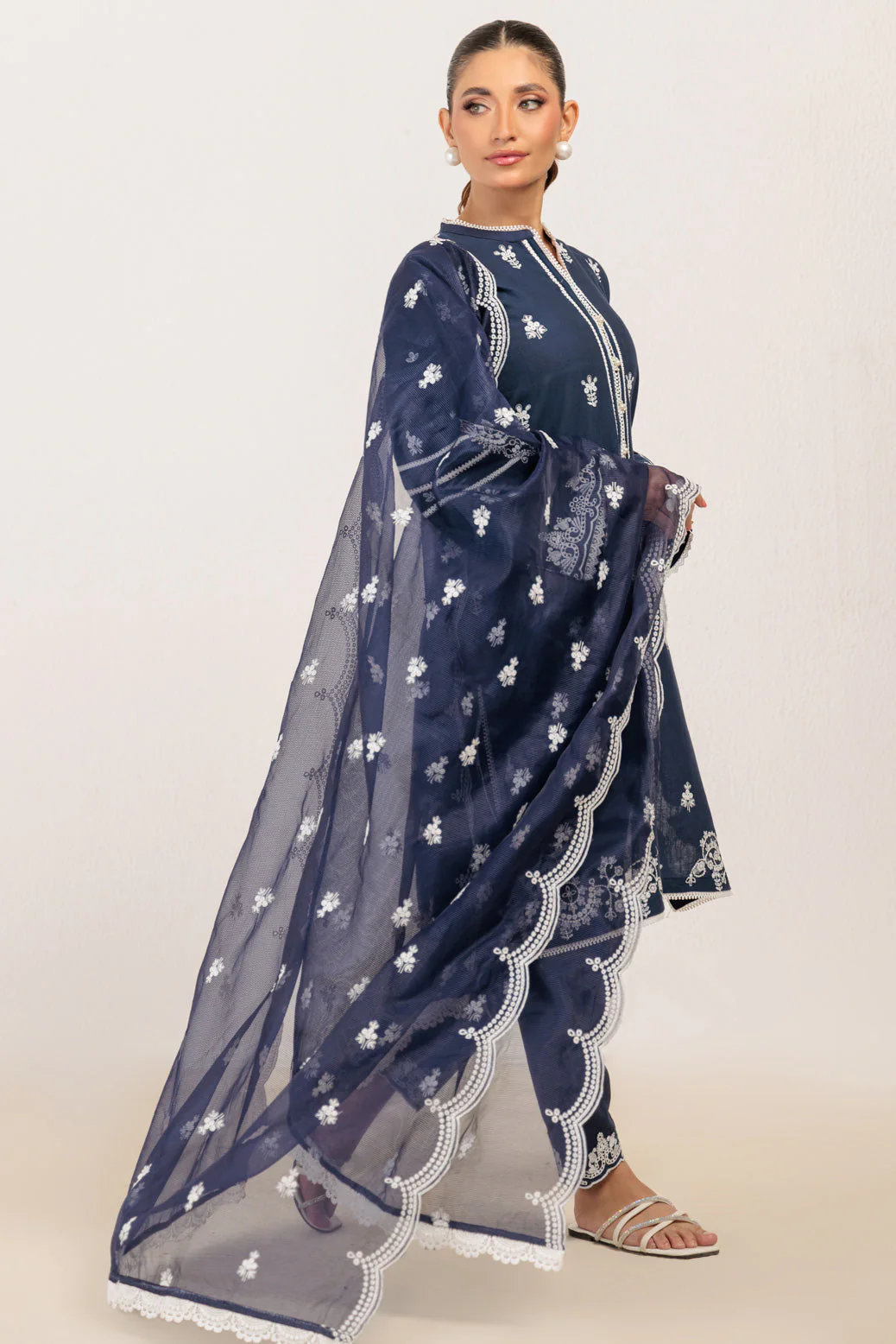 BLUE-KHADDAR-3 PIECE (WS6243P18) - Image 3