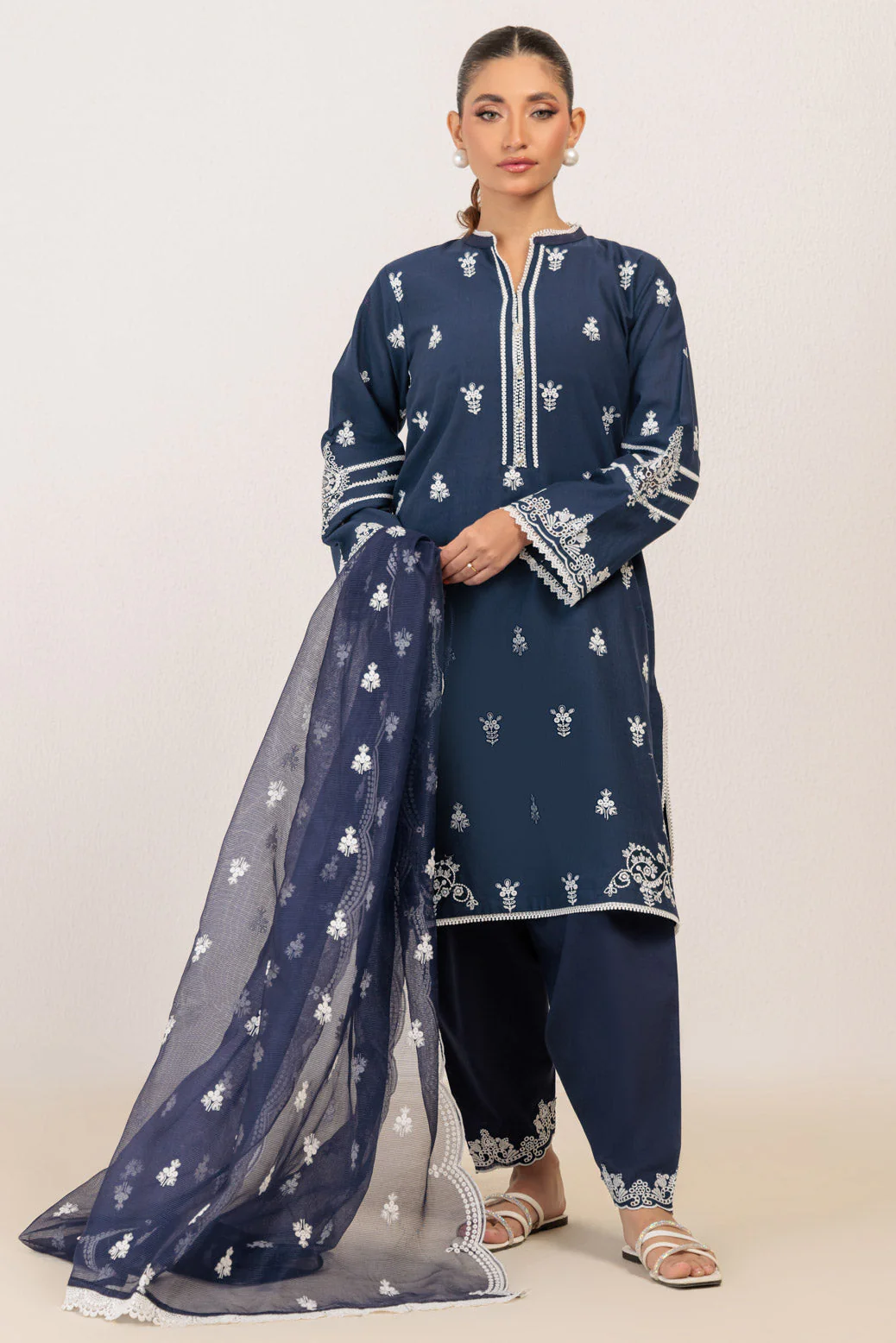 BLUE-KHADDAR-3 PIECE (WS6243P18) - Image 4
