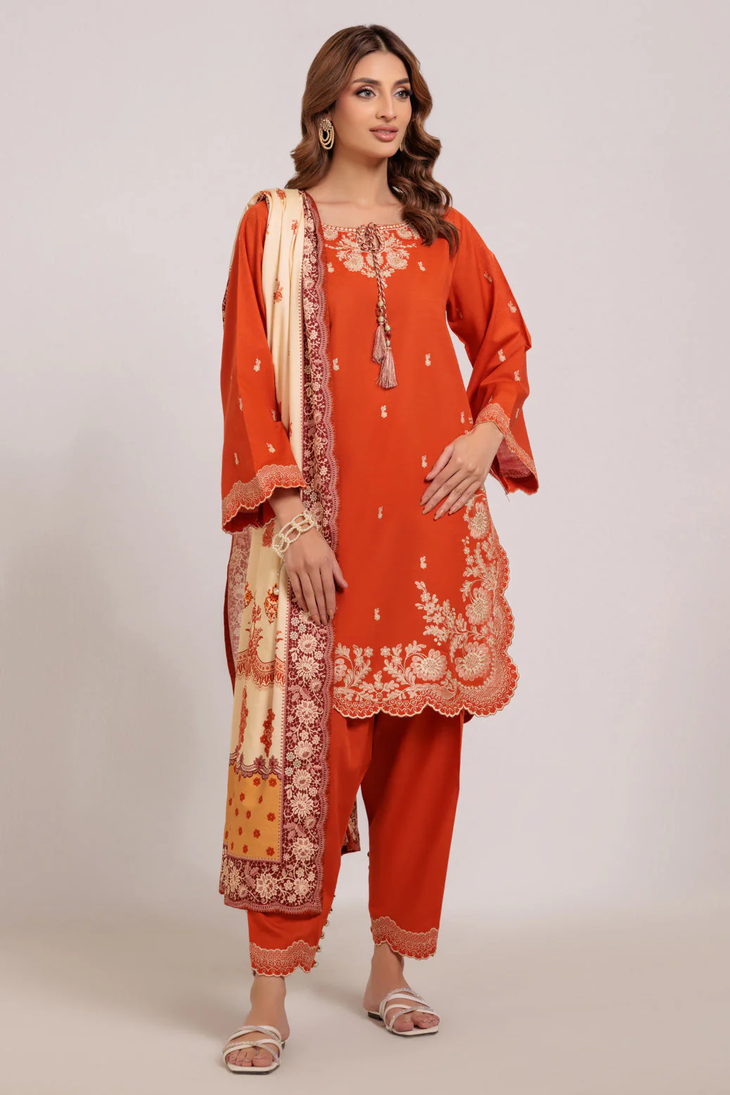 RED-KHADDAR-3 PIECE (WS6243P39) - Image 3