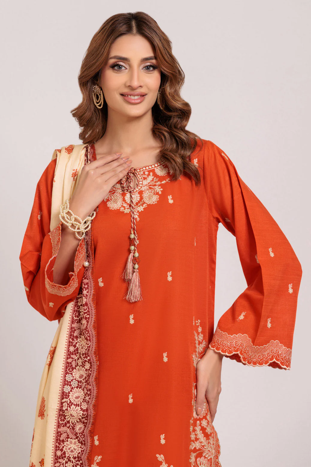RED-KHADDAR-3 PIECE (WS6243P39) - Image 4