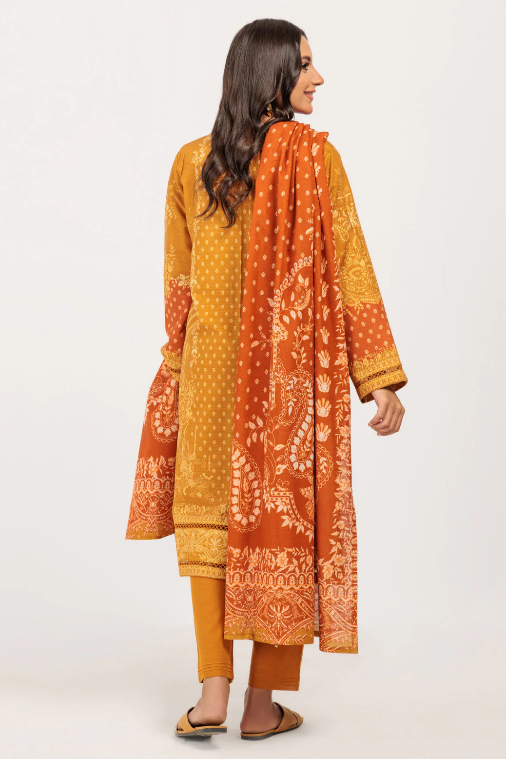 MUSTARD-KHADDAR-3 PIECE (WS6243P46) - Image 5