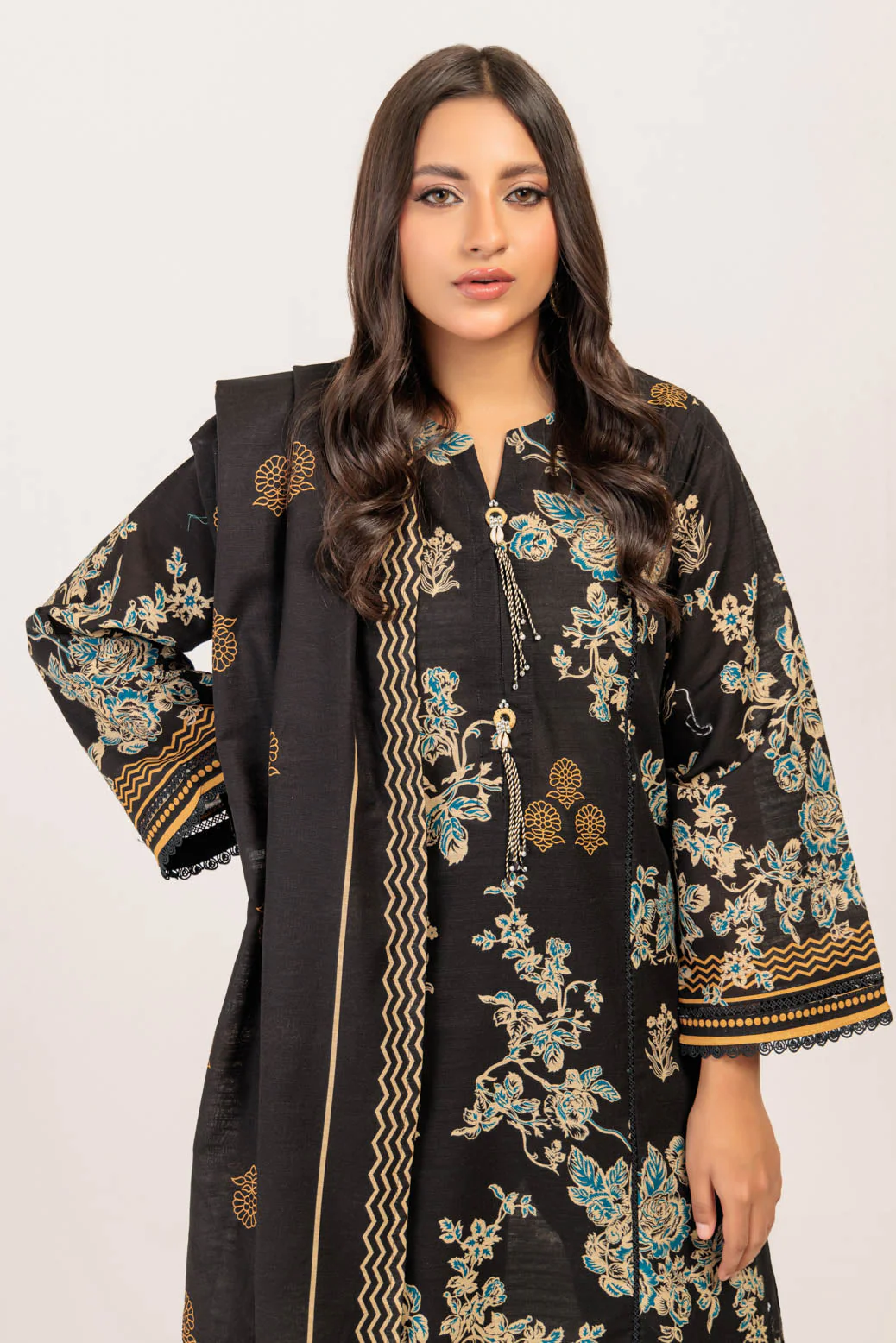 BLACK-KHADDAR-3 PIECE (WS6243P53) - Image 4