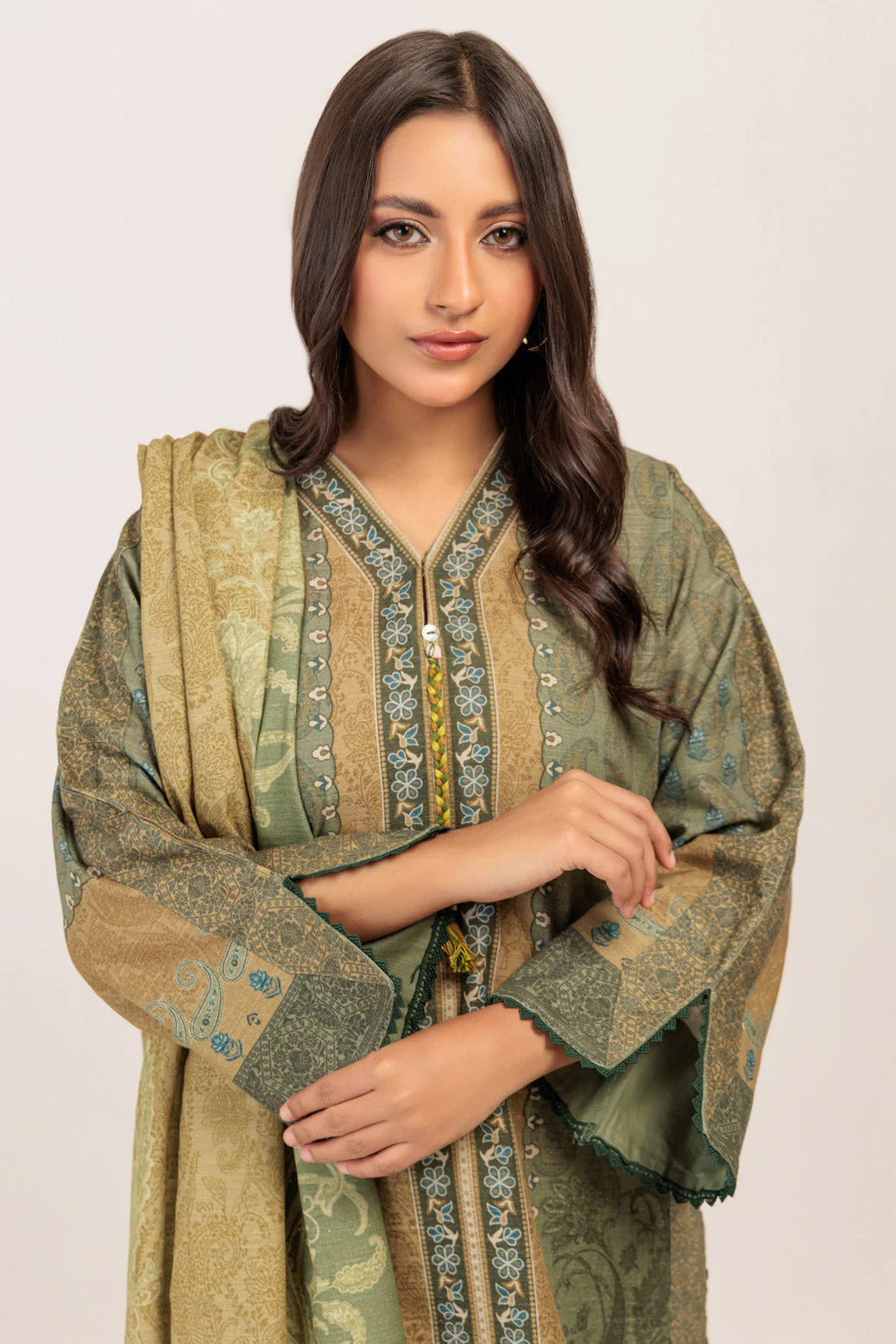 GREEN-KHADDAR-3 PIECE (WS6243P60) - Image 2