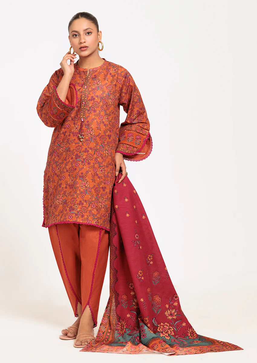 ORANGE-KHADDAR-3 PIECE (WS6243P76) - Image 3