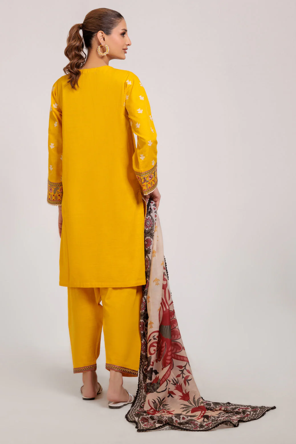 YELLOW-KHADDAR-3 PIECE (WS7243P23) - Image 5