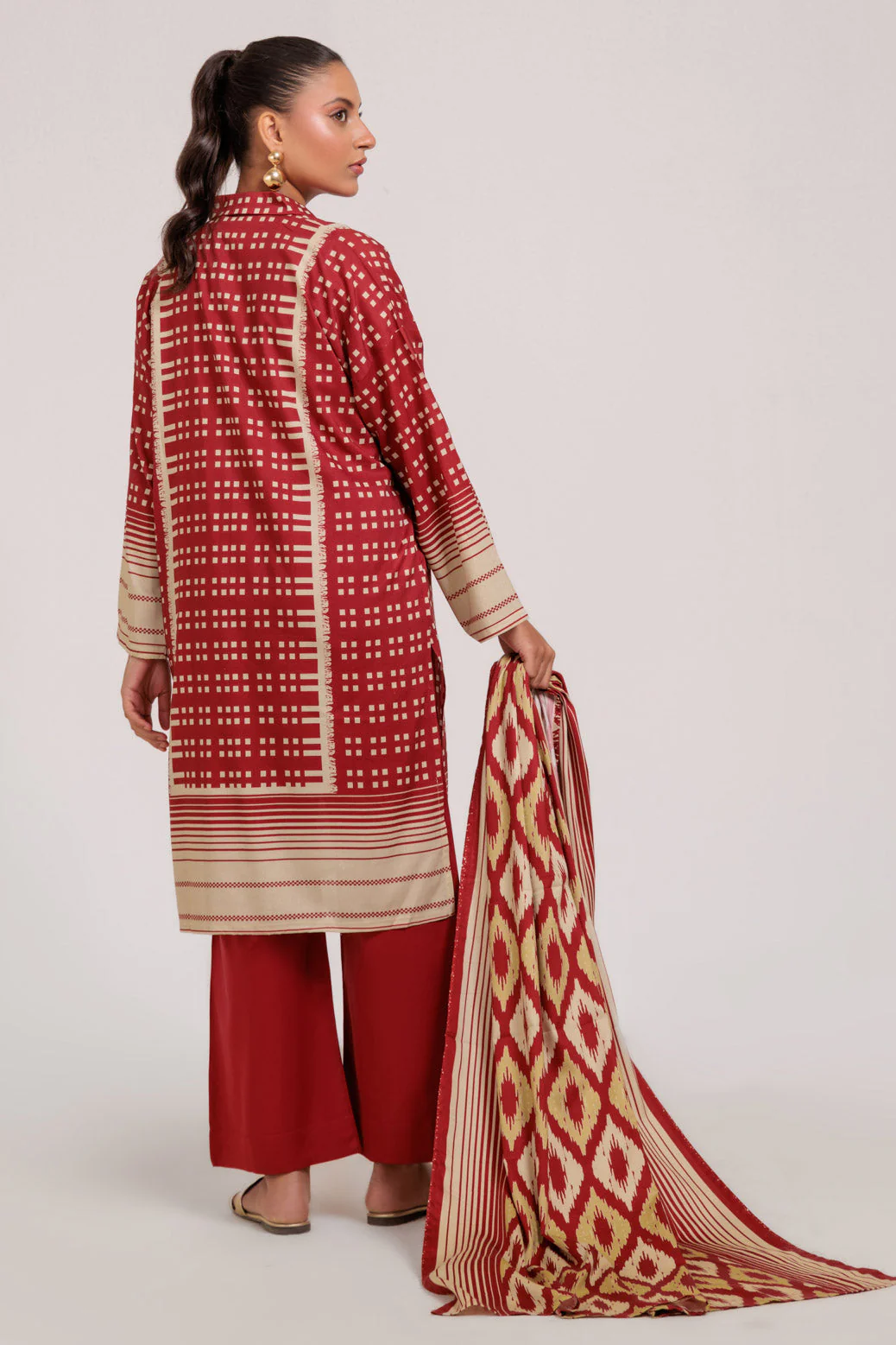 RED-VISCOSE-3 PIECE (WS7243P24) - Image 4