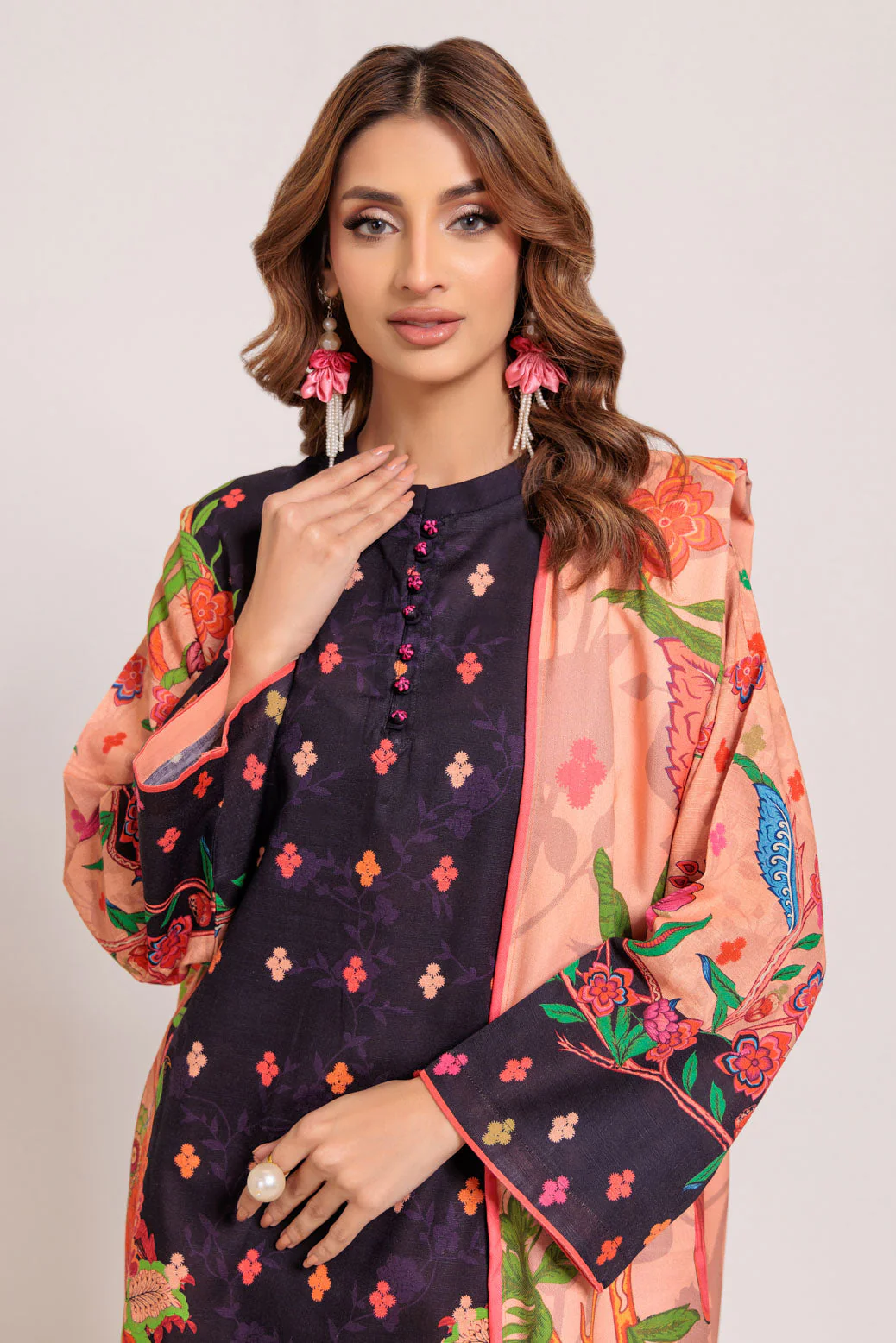 PEACH-KHADDAR-3 PIECE (WS7243P55) - Image 2