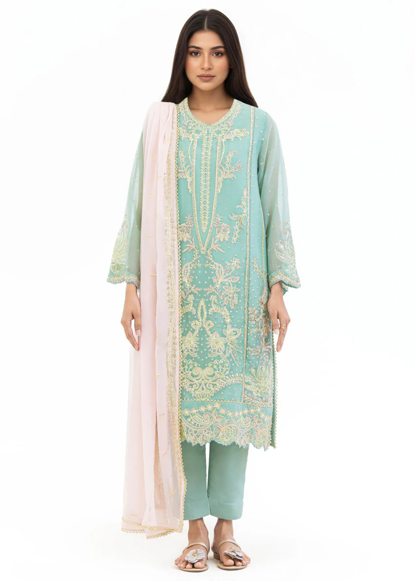Sage-Chiffon-3 Piece (WU25FE3017P) - Image 3