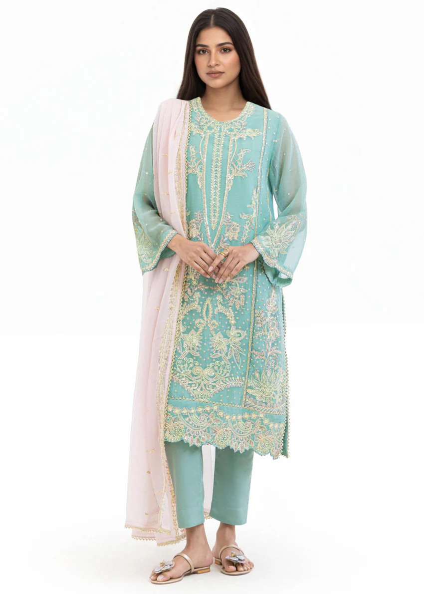 Sage-Chiffon-3 Piece (WU25FE3017P) - Image 5