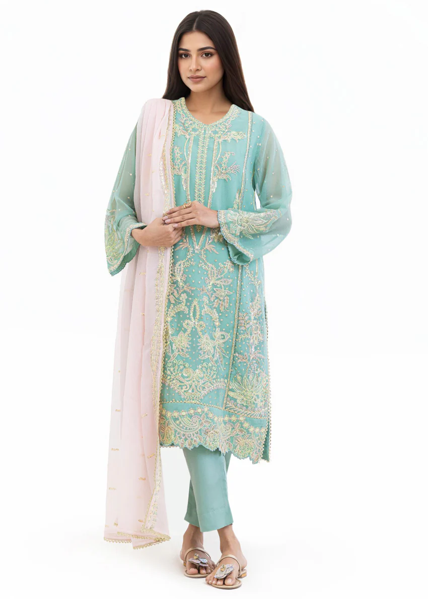 Sage-Chiffon-3 Piece (WU25FE3017P) - Image 6