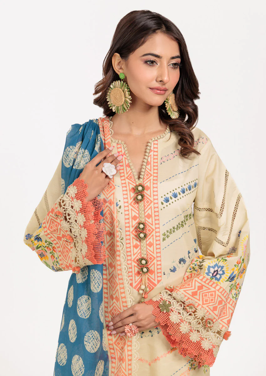 Beige Blossom - 2 Pc (WU25SD2013) - Image 3
