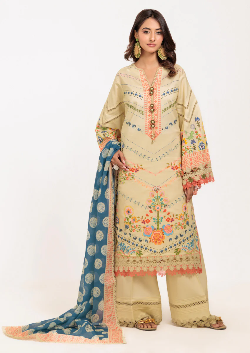Beige Blossom - 2 Pc (WU25SD2013) - Image 4