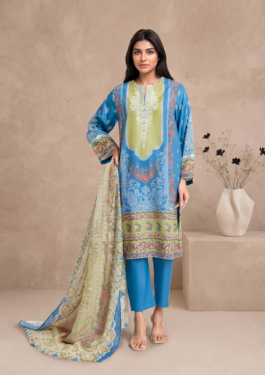 Blue- Cotton-3 Piece (WU3PPBS25SO6J28P)